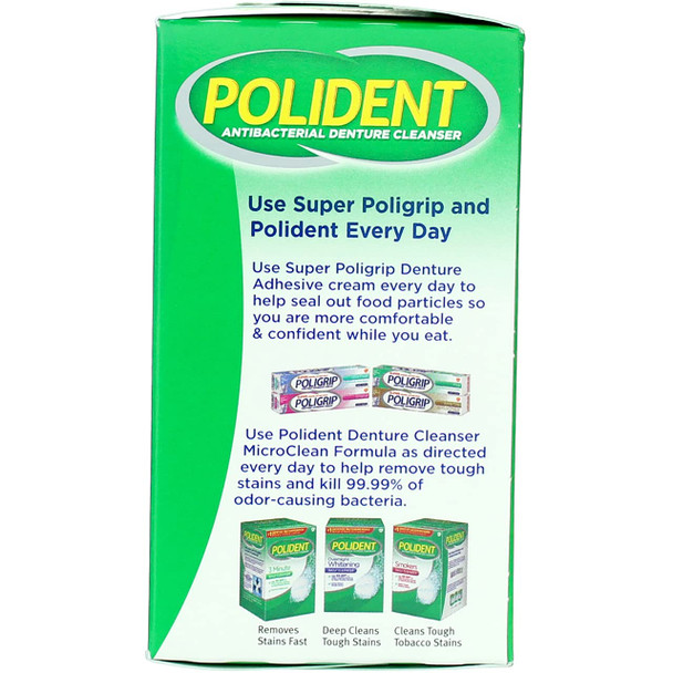 Polident 3 Minute Antibacterial Denture Cleanser 40 Tabs