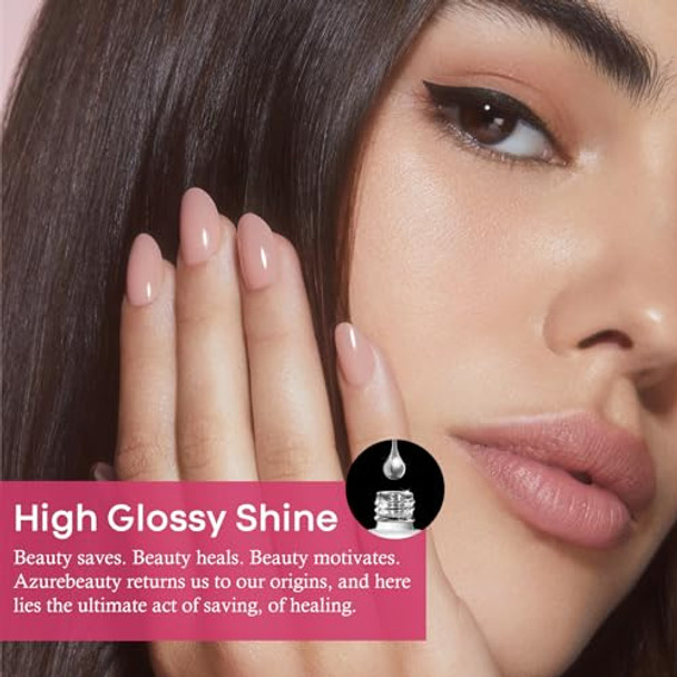 Azurebeauty Dip Powder Set 6 Pcs Translucent Nude Pink Sheer Color Natural Clear Dipping Powder Milky Jelly Effect French Nail Art Starter Manicure Salon Diy At Home