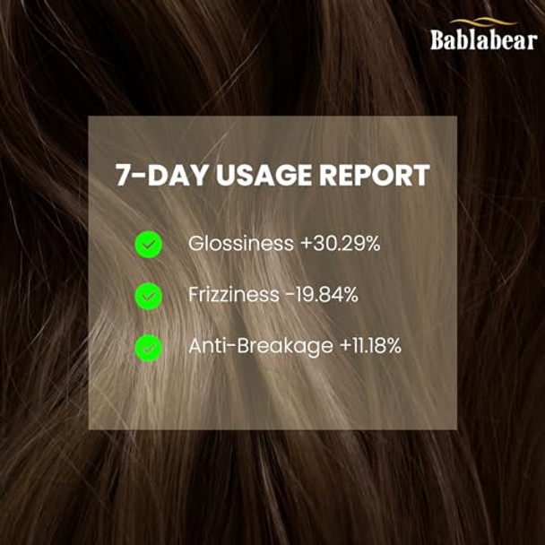 Bablabear Hair Oil For Frizzy Hairhydrating Oil Serum To Repairs Damagedaceite Para El Cabello Strengthens And Provides Heat Protection Adds Hair Shine And Smooths Split Ends.