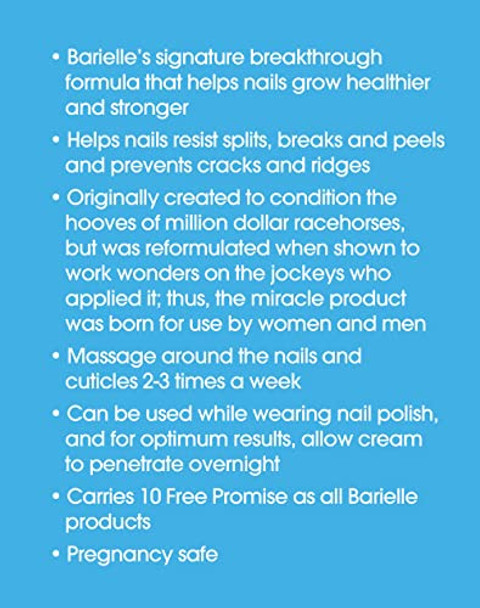 Barielle Nail Strengthening Cream 3-Pc Nail Care Collection: Includes 1Oz Nail Strengthener Cuticle Massage Cream And Nail Thickener