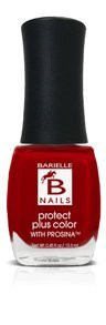 Barielle Protect Plus Color Nail Polish - Academy Award A Creamy True Red Nail Color With Prosina .45 Ounces