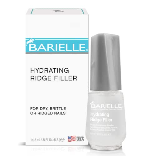 Barielle Hydrating Ridge Filler For Dry Brittle Ridged Nails & Nail Growth Fill And Smooths Nail Ridges Strengthening Base Coat 0.5 Ounce