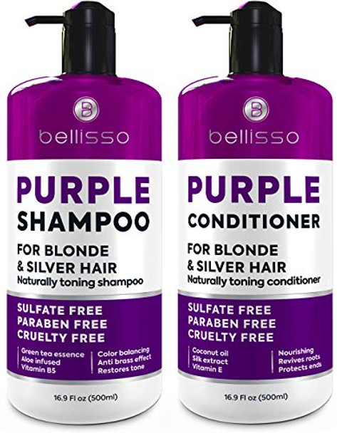 Bellisso Purple Hair Mask And Purple Shampoo And Conditioner