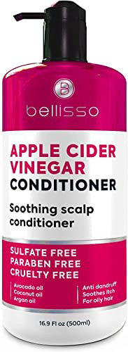 Bellisso Apple Cider Vinegar Shampoo And Conditioner Set With Natural Ingredients Sulfate  Paraben  Ideal For Oily Hair Soothing And Nourishing 8 Ounces Each