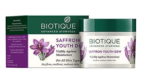 Biotique Saffron Youth Dew Visibly Ageless Moisturizer 50 Gm/ 1.76 Oz.