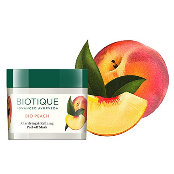 Biotique Bio Peach Clarifying And Refining Peel-Off Mask For Oily And Acne Prone Skin 50 Gm Biotique Bio Peach Clarifying And Refining Peel-Off Mask For Oily And Acne Prone Skin 50 Gm
