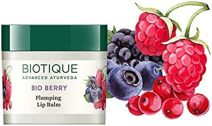 Biotique Bio Berry Plumping Lip Balm 12 Gm I Soothes & Swell Lips I Unscented Lip Repair Lip Balm For Dry Cracked Lips I For Men Women And Children. Great For s