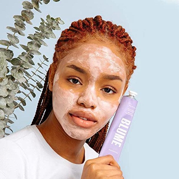 Blume Superpower Clay Mask - Detoxifying Pore Mask To Help Brighten & Balance Complexion - Clarifying Facial Mask With Bentonite & Kaolin Clay To Help Tone & Firm Skin (75G)