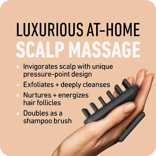 Boldify Scalp Scrubber - Hair Massager Shampoo Brush For Healthy Roots - Silicone Scrubber For Hair Growth And Dandruff Removal - Waterproof Exfoliator