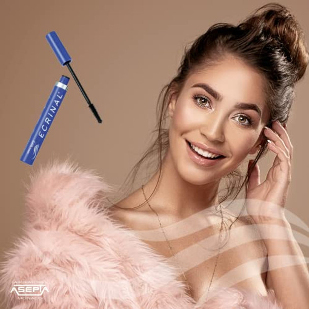 Ecrinal Lash Strengthening Black Mascara Anp2+ Hypoallergenic For Volume & Length Growth Safe For Sensitive Eyes And Contact Lenses 0.27 Oz