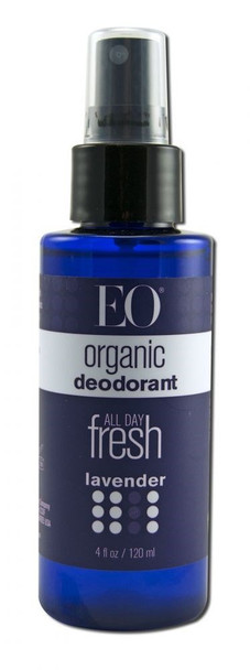 Eo Organic Deodorant Spray Lavender 4 Fluid Ounce (Pack Of 2)