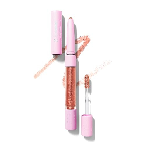 Formula Z Iamsopretty Eye Shadow Stick - Dual-Ended Glitter Eyeshadow Crayon And Liquid - Vitamin E Castor And Avocado Oil - Pretty Magic - 0.7 Oz