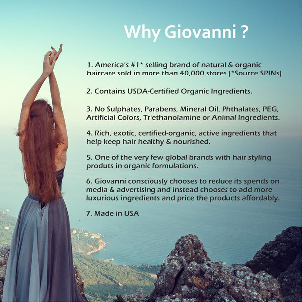 Giovanni 2Chic Ultra-Moist Deep Deep Moisture Hair Mask - Avocado & Olive Oil Creamy Hydration Formula Enriched With Aloe Vera Shea Butter Botanical Extracts No Parabens Color Safe - 5 Oz