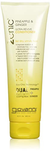 Giovanni 2Chic Ultra-Revive Conditioner - Moisturizing Conditioner With Pineapple & Ginger Coconut Guava & Aloe Vera Helps Dry Unruly Hair Paraben  Color Safe - 8.5 Oz