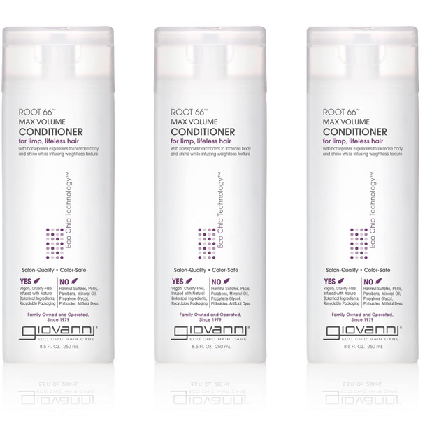 Giovanni Root 66 Max Volume Conditioner - Giovanni Moisture Hair Conditioner For Women & Men Moisturizing With Natural Ingredients For Damaged Hair Sulfate  - 8.5 Fl Oz (Pack Of 1)