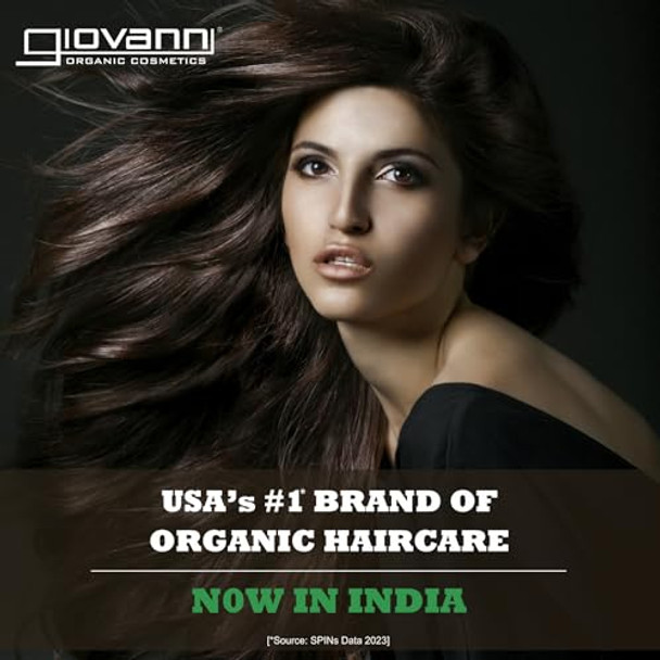 Giovanni 2Chic Ultra-Sleek Shampoo 8.5 Oz. - Brazilian Phyto-Keratin & Moroccan Argan Oil Anti-Frizz Formula Coconut Shea Butter Pro-Vitamin B5 Color Safe Paraben