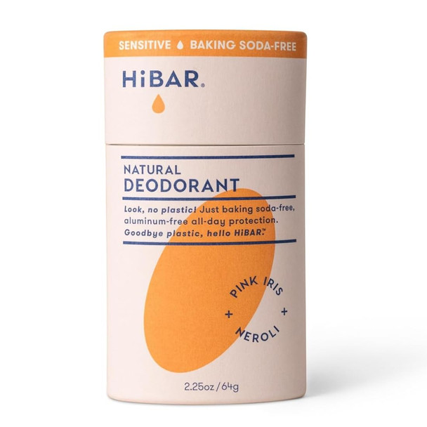 Hibar Sensitive Deodorant With Sea Moss & Aloe - Gentle On Skin Neutralizes Odor Absorbs Moisture Smooth Application Long-Lasting Protection Aluminum & Paraben