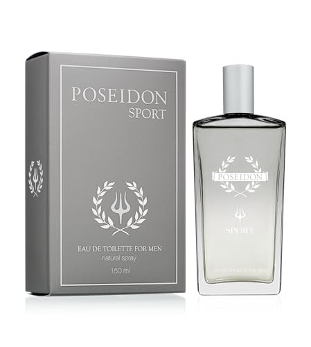 Instituto Español Poseidon Sport Eau de Toilette for Men Fresh and Dynamic Fragrance 150 ml / 5.1 fl oz Spray Bottle Made in Spain