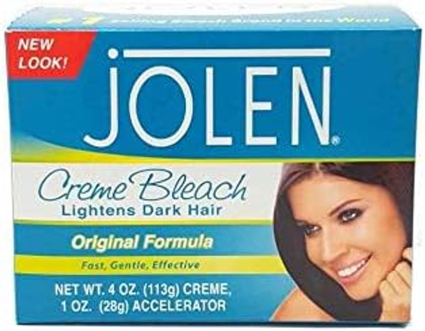 Jolen 4 Ounce Creme Bleach Regular Lightens Excess Dark Hair (118Ml)