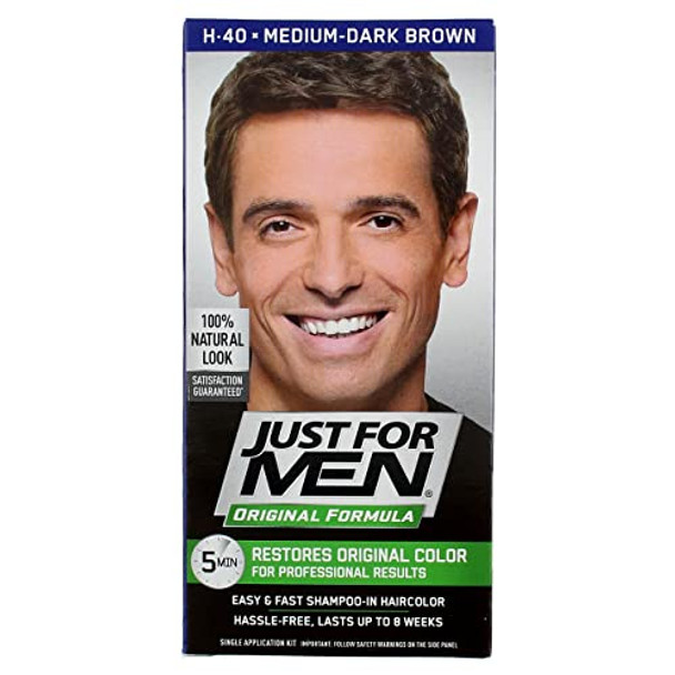 Just For Men Hair Color H-40 Medium Dark-Brown 1 Ea (Pack Of 7)