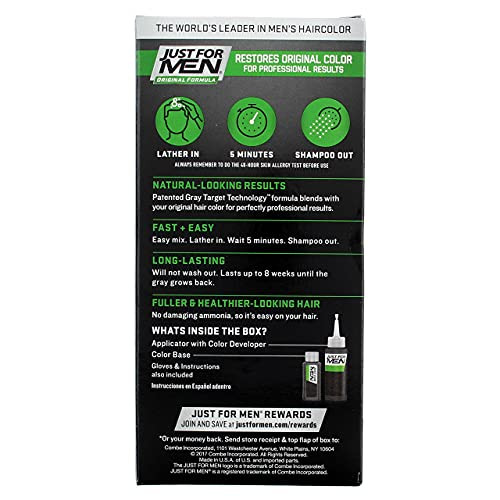Just For Men Hair Color H-40 Medium Dark-Brown 1 Ea (Pack Of 7)