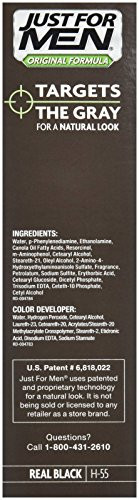 Just For Men Shampoo-In Hair Color - Real Black - 3 Pk