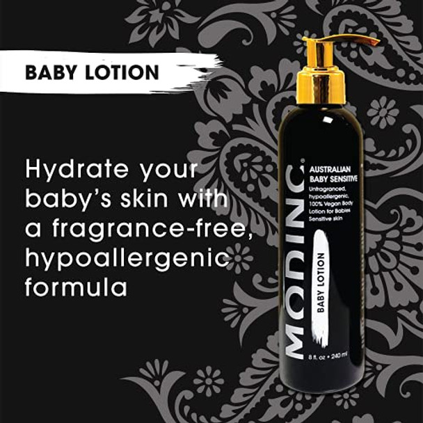 Modinc Baby Body Lotion Australian Sensitive Formulaunfragrancedhypoallergenic Veganmoisturizingrejuvenating For Dry And Sensitive Skin Skincarecruelty pump8 Ounces