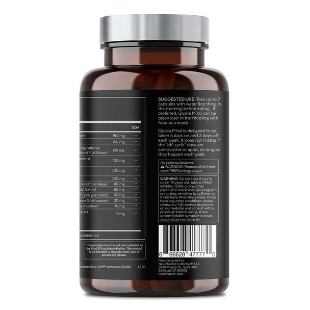 Neurohacker Collective Qualia Mind Caffeinated / 105 Capsules