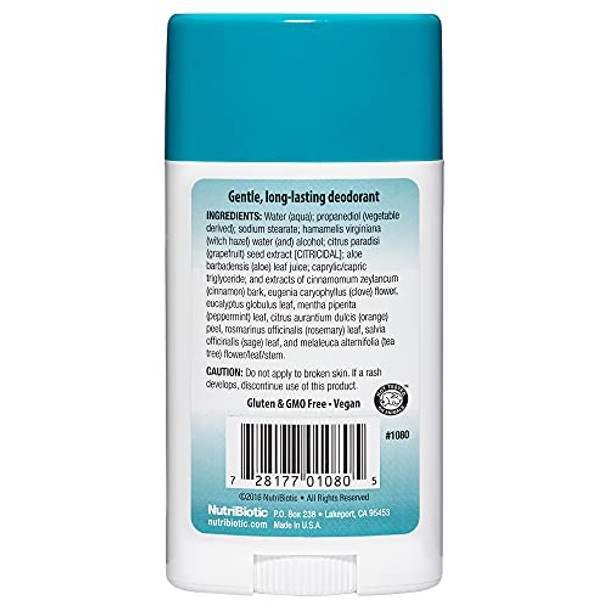 Nutribiotic Deodorant Tea Tree With Gse 2.6 Ounce Stick  With Witch Hazel Grapefruit Seed Extract Aloe Tea Tree & Peppermint  Vegan &  Of Aluminum Paraben Phthalates Gluten & Gmos Nutribiotic Deodorant Tea Tree With Gse 2.6 Ounce Stick  With Witch Hazel Grapefruit Seed Extract Aloe Tea Tree & Peppermint  Vegan &  Of Aluminum Paraben Phthalates Gluten & Gmos