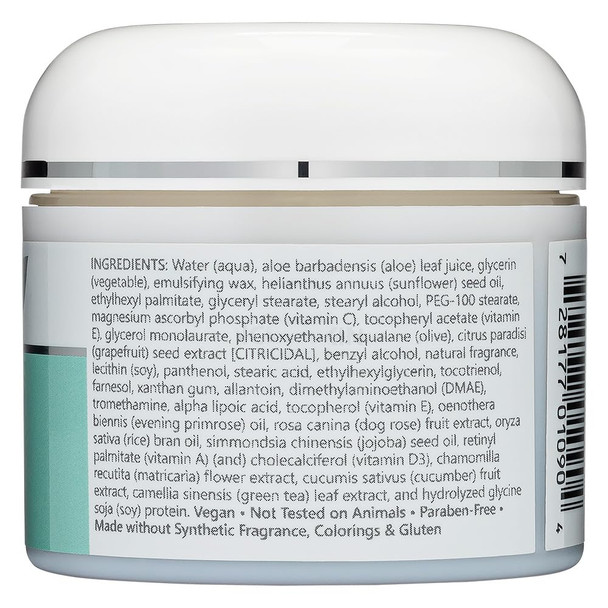 Nutribiotic – Antioxidant Properties Face Cream 2 Oz With Gse  Deep Moisturizing With Aloe Botanical Oils Dmae Tocotrienols Vitamin C Ester Alpha Lipoic Acid  Natural Fragrance  Paraben