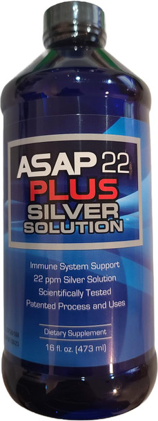 American Biotech Labs - Asap 22 Plus Silver Solution - Immune System Support 22 Ppm Silver Solution Dietary Supplement - (8 Oz)