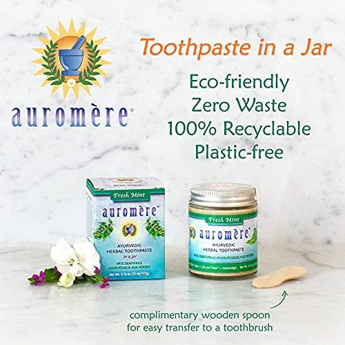 Auromere Toothpaste Jar (Pack Of 1 (4.16 Oz))