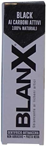 Blanx: "Black" Whitening Black Toothpaste - 2.54 Fluid Ounces (75Ml) Tube [ Italian Import ]