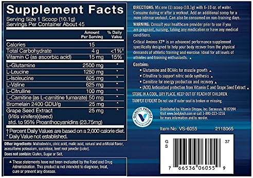 Bodytech Critical Aminos Xt Intra/Post Workout Powder - Supports Muscle Recovery Endurance And Performance For Optimal Results - Refreshing Strawberry Lemonade Flavor (16 Oz / 45 Servings)