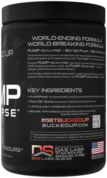 Bucked Up Pump-Ocalypse Raspberry Lemonade  Nitric Oxide And L Arginine Supplement  Citrulline Malate Glycerpump  Ultimate N.O. Booster  Lean Muscle Support  Blood Flow Vascularity Hydration Endurance Bucked Up Pump-Ocalypse Raspberry Lemonade  Nitric Oxide And L Arginine Supplement  Citrulline Malate Glycerpump  Ultimate N.O. Booster  Lean Muscle Support  Blood Flow Vascularity Hydration Endurance