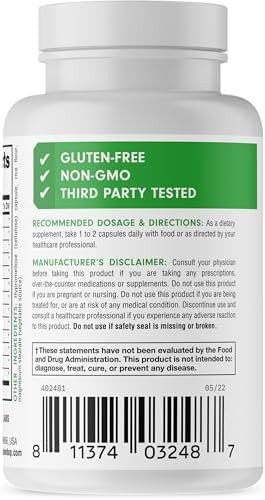 Bucked Up Digestive Enzymes (1500 Mg) Essentials (60 Servings 120 Capsules)