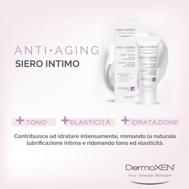 Dermoxen Anti-Aging Moisturising And Soothing Intimate Gel For Dryness Irritation Atrophy  Hyaluronic Acid Lactic Acid And Panthenol For External Elasticity Dermoxen Anti-Aging Moisturising And Soothing Intimate Gel For Dryness Irritation Atrophy  Hyaluronic Acid Lactic Acid And Panthenol For External Elasticity