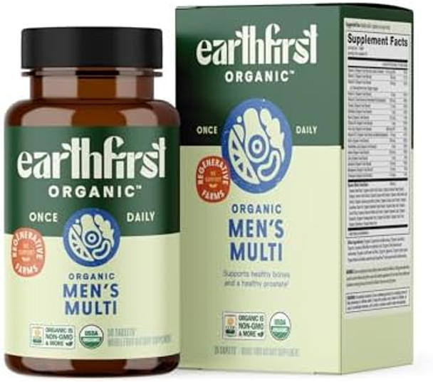 Earthfirst Organic Women'S & Men'S Once Daily Multi Bundle19 Vitamins From Herbs & Superfoods 30 Count