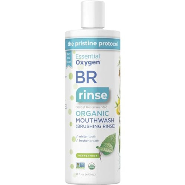 Essential Oxygen Essentialoxygen Organic Peppermint Brushing Rinse 16 Fz