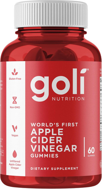 Goli Nutrition World'S First Apple Cider Vinegar Gummies 60 Count 60 Count