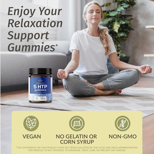 Herbamama 5-Htp And Ashwagandha Kit - Bundle Of 200 Mg 5-Hydroxytryptophan Gummies & Ashwagandha Liquid Drops 2 Fl Oz - Vegan Non-Gmo Alcohol & Gelatin- - 2 Pack