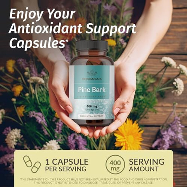 Herbamama Broccoli Sprout And Pine Bark Kit - Bundle Of Broccoli Sprout & Pine Bark Pinus Pinaster Capsules - Vegan Non Gmo Sugar & Alcohol- - 2 Pack