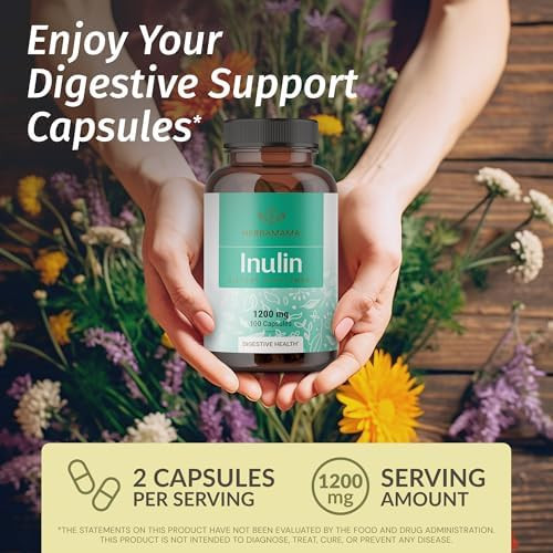 Herbamama Inulin And Chicory Kit - Bundle Of 1200 Mg Inulin Fiber & 1200 Mg Chicory Root Capsules - Vegan Non-Gmo Gelatinl- - 2 Pack