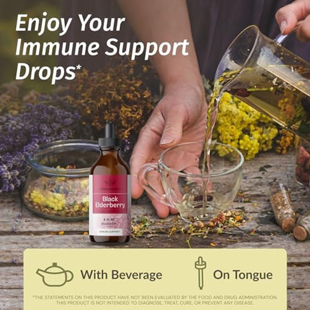 Herbamama Black Elderberry And Goldenseal Kit - Bundle Of Elderberry Extract Tincture & 700Mg Goldenseal Root Capsules - Vegan Non-Gmo Sugar & Gelatin- - 2 Pack