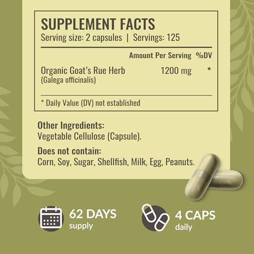 Herbamama Goat'S Rue And Milk Thistle Kit - Bundle Of 1200 Mg Goat'S Rue Capsules & Milk Thistle Liver Detox Drops 4 Fl Oz - Vegan Non-Gmo Sugar & Alcohol- - 2 Pack