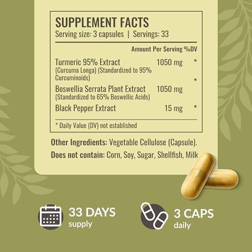 Herbamama Turmeric Boswellia And Magnesium Kit - Bundle Of Turmeric With Boswellia Capsules & Magnesium Citrate Gummies - Vegan Non Gmo - 2 Pack