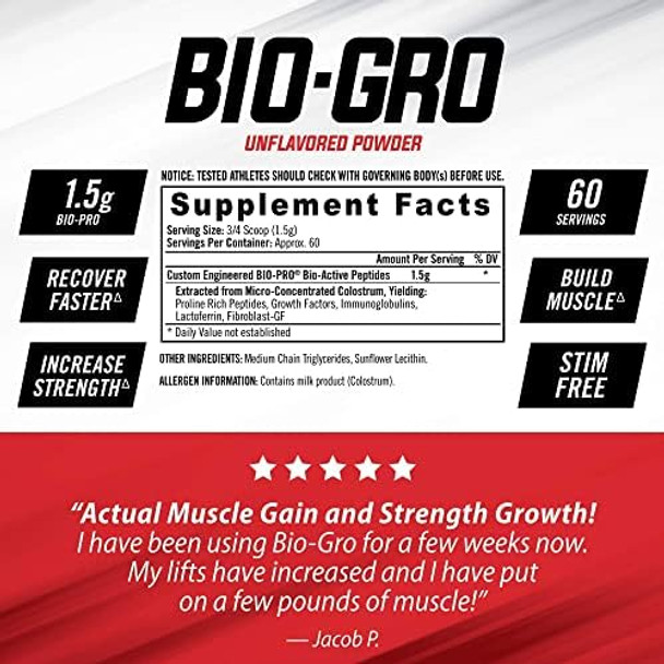 Isatori Bio-Gro Protein Synthesis Amplifier - Unflavored (60 Servings) & Isatori Amino-Gro Bcaa Powder - Blue Razz Snow Cone (30 Servings)