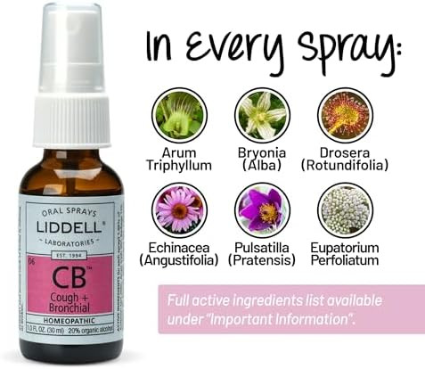 Liddell Homeopathic Cough And Bronchial Spray 1 Ounce