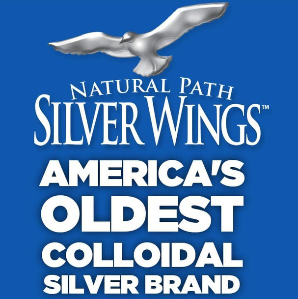 Natural Path Silver Wings Colloidal Silver 500Ppm (2500Mcg) Immune Support Supplement 32 Fl. Oz.