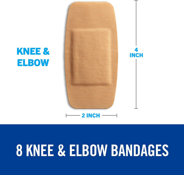 Nexcare Duo Bandages Flexible Fabric Summer Activities Schools Camps Hold Strong 24 Hours Pain  Removal Ready For Summer Cuts And Wounds Case Of Knee And Elbow 192 Count